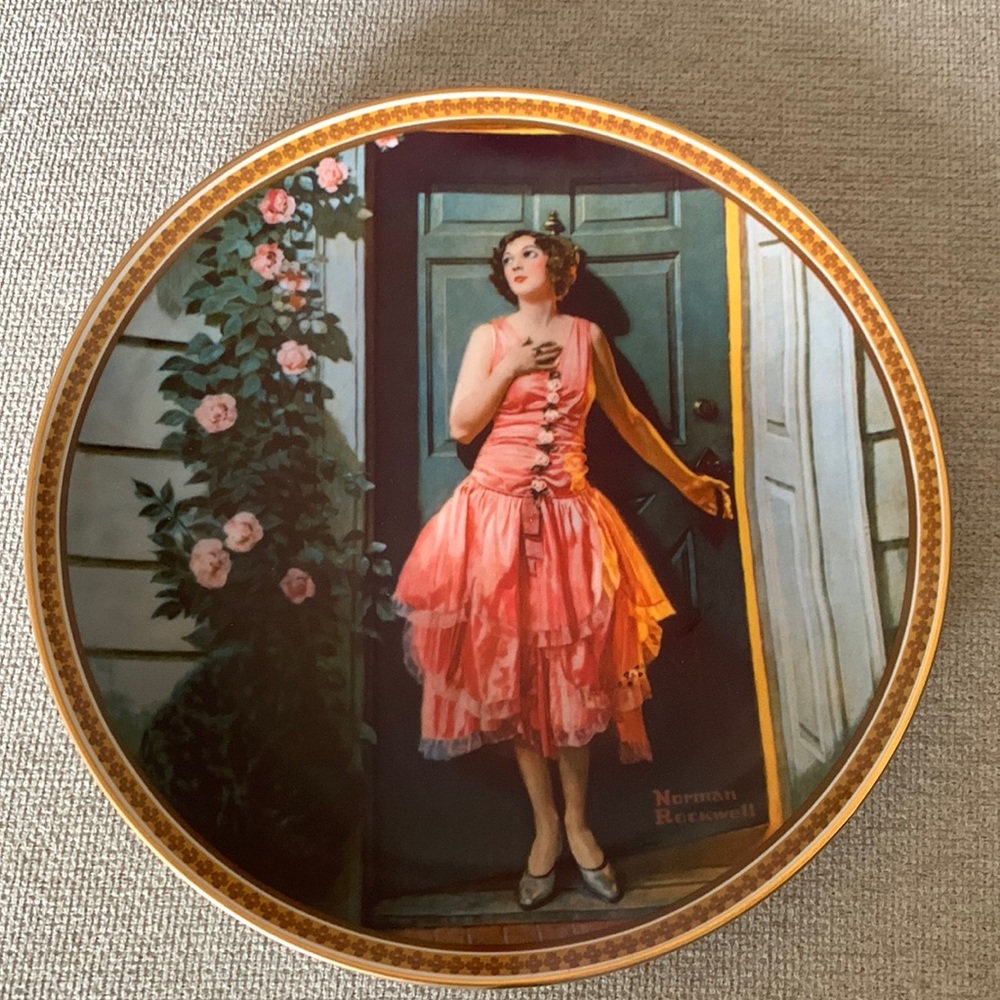 3/$15 Vintage 1983 Norman Rockwell decorative plate